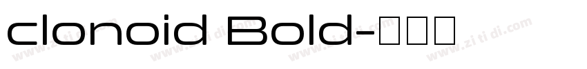 clonoid Bold字体转换